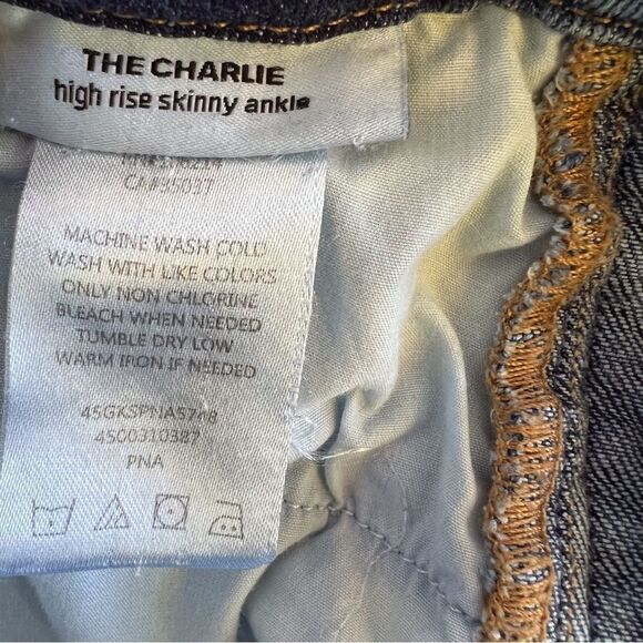 Joe's Jeans The Charlie High High Rise Skinny Ankle Jeans Braided Detail 25 - Picture 12 of 13